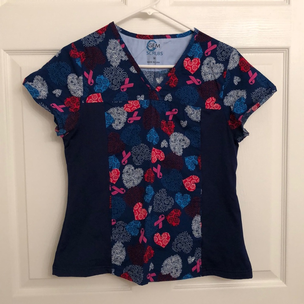 Blue Scrub Top